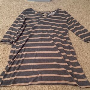 Striped Long Sleeve Dress